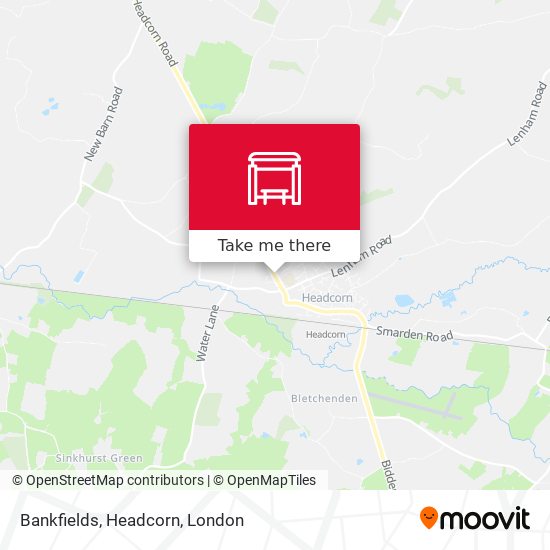Bankfields, Headcorn map