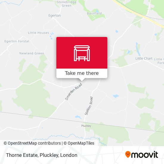 Thorne Estate, Pluckley map
