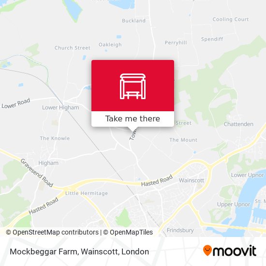 Mockbeggar Farm, Wainscott map