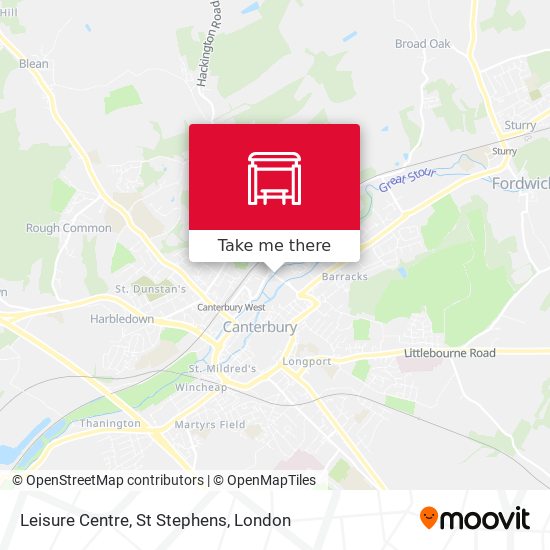 Leisure Centre, St Stephens map