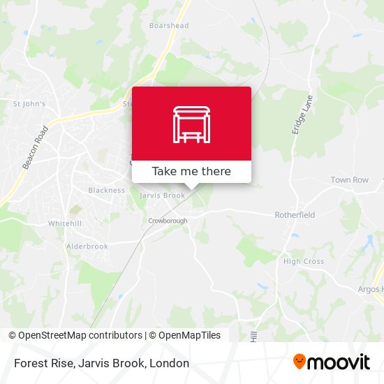 Forest Rise, Jarvis Brook map