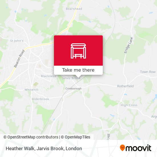 Heather Walk, Jarvis Brook map