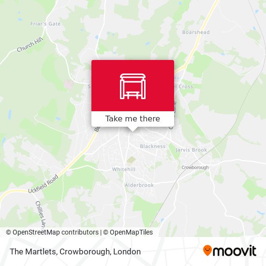 The Martlets, Crowborough map