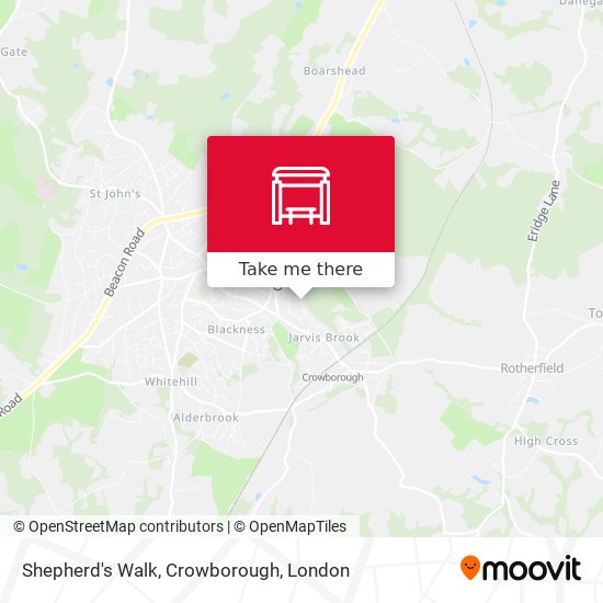 Shepherd's Walk, Crowborough map