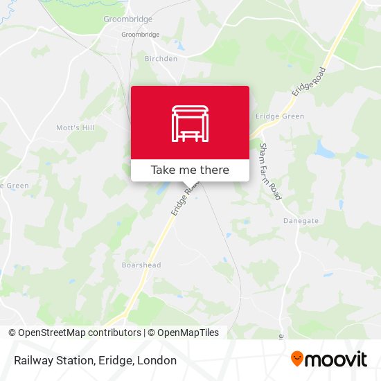 Railway Station, Eridge map