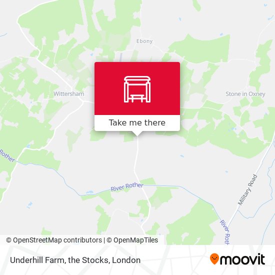 Underhill Farm, the Stocks map