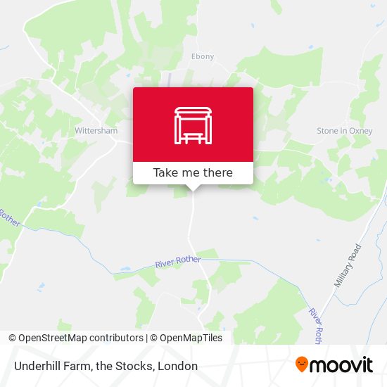 Underhill Farm, the Stocks map