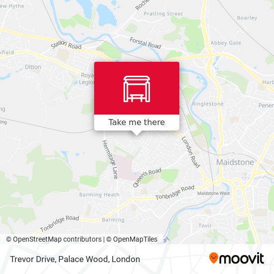 Trevor Drive, Palace Wood map