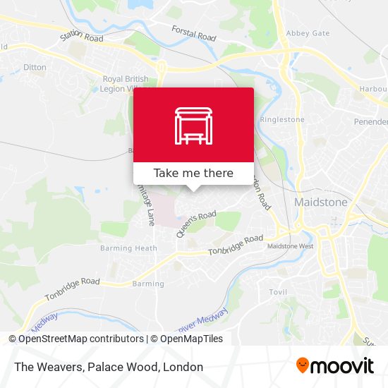 The Weavers, Palace Wood map