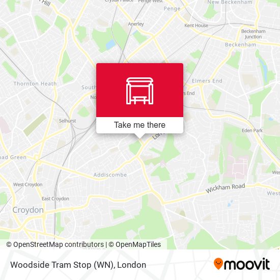 Woodside Tram Stop (WN) map