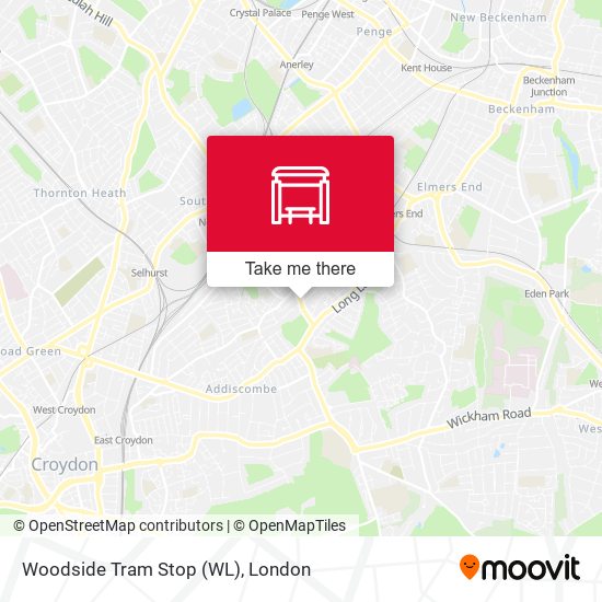 Woodside Tram Stop (WL) map