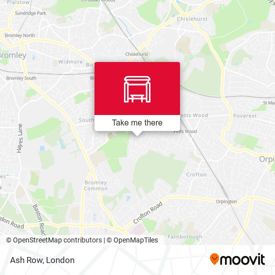 Ash Row map