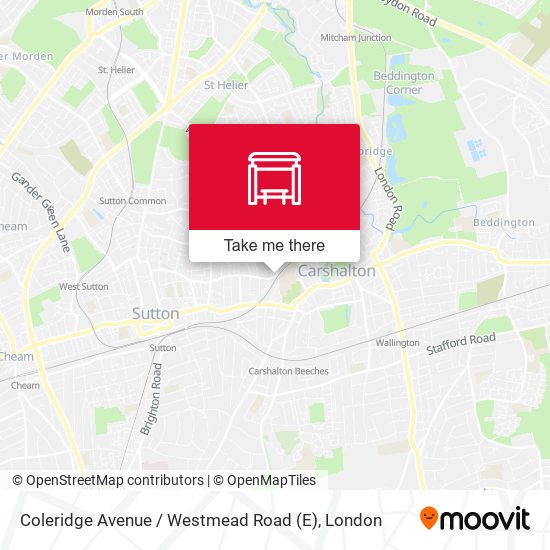 Coleridge Avenue / Westmead Road (E) map