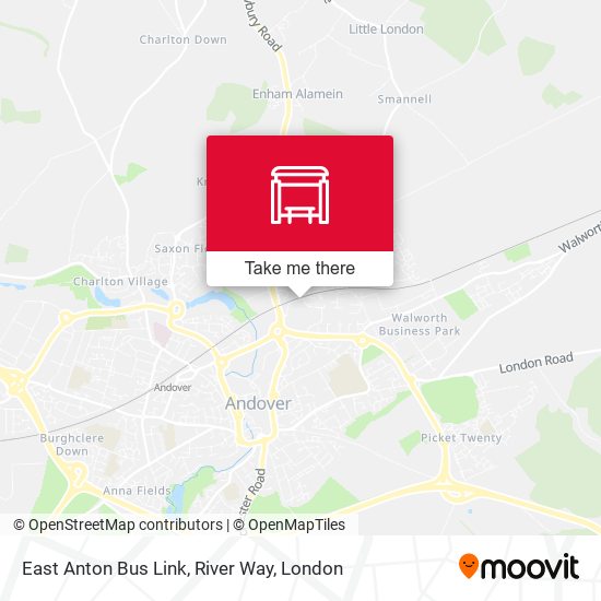 East Anton Bus Link, River Way map