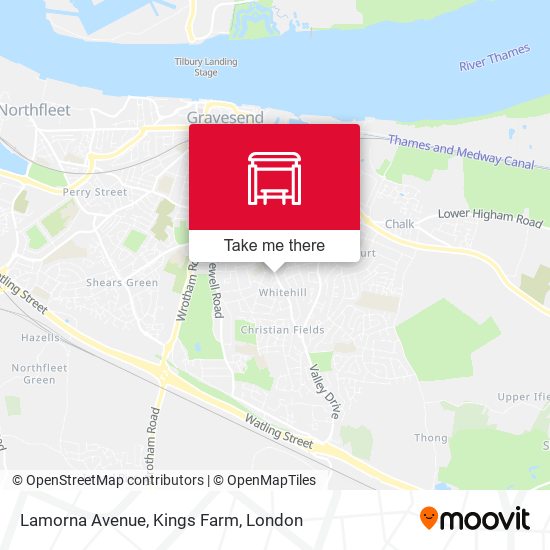 Lamorna Avenue, Kings Farm map