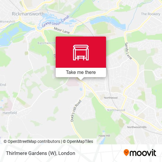 Thirlmere Gardens (W) map