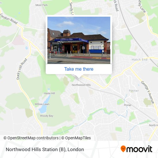 Northwood Hills Station (B) map