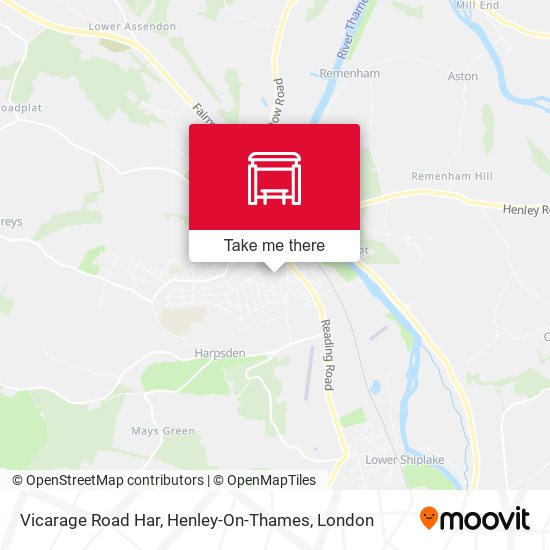 Vicarage Road Har, Henley-On-Thames map
