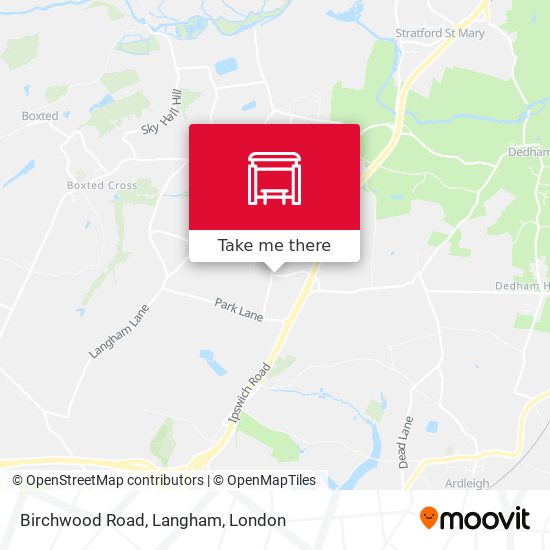Birchwood Road, Langham map