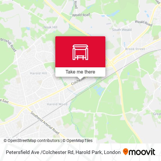 Petersfield Ave /Colchester Rd, Harold Park map