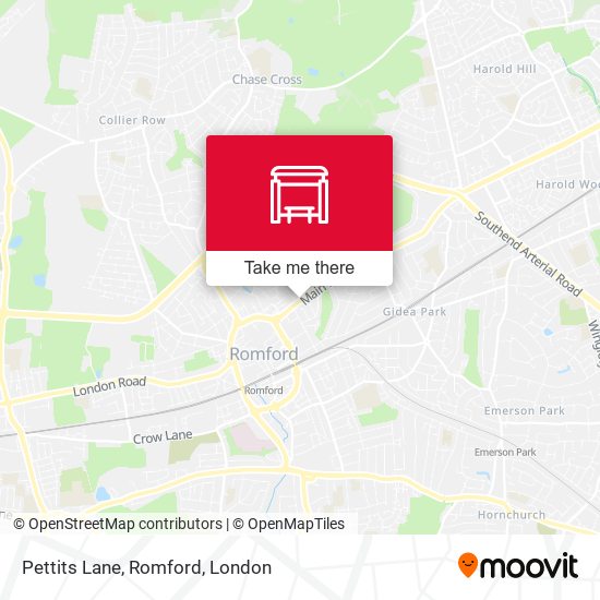 Pettits Lane, Romford map