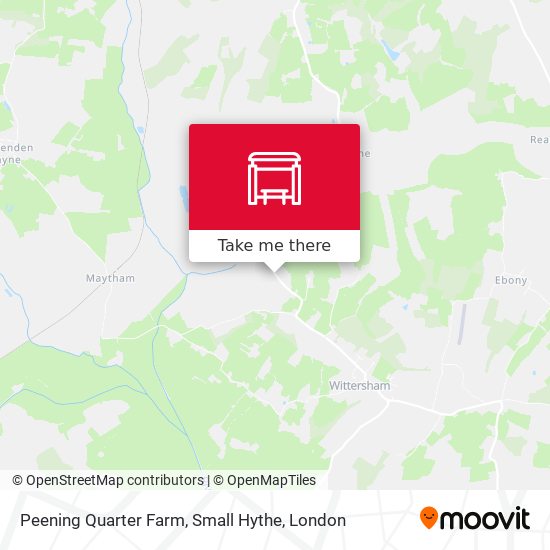 Peening Quarter Farm, Small Hythe map