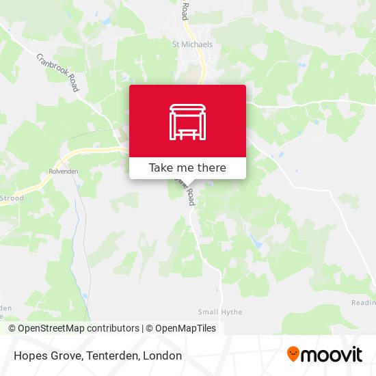 Hopes Grove, Tenterden map