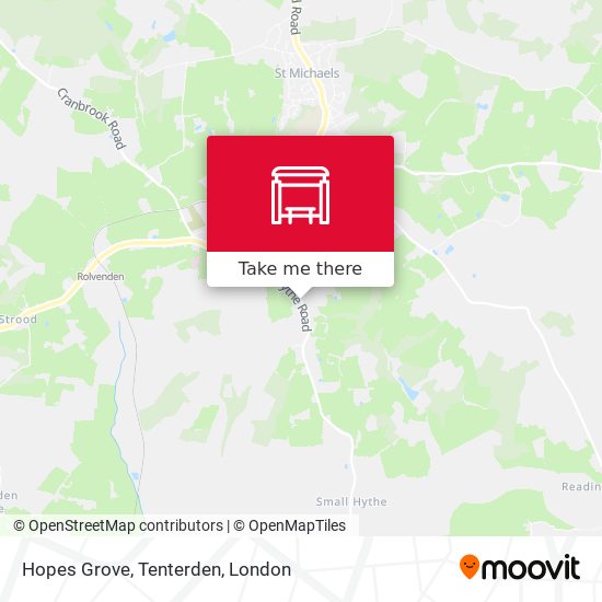 Hopes Grove, Tenterden map