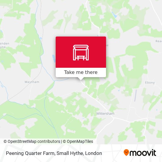 Peening Quarter Farm, Small Hythe map