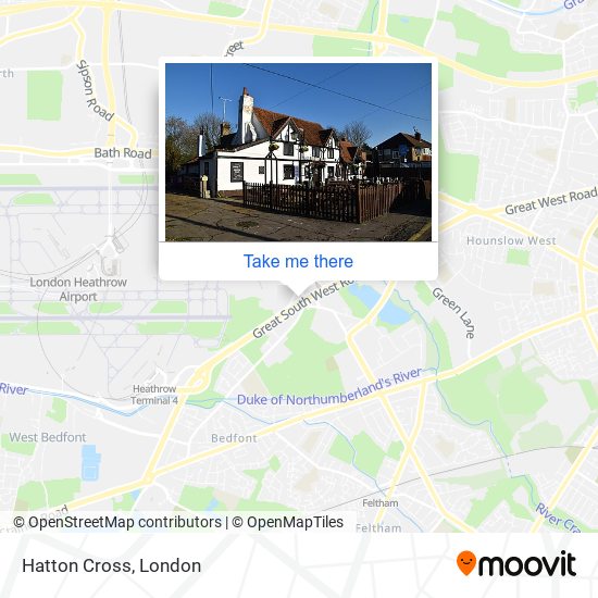 Hatton Cross map