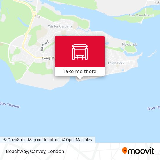 Beachway, Canvey map