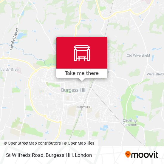 St Wilfreds Road, Burgess Hill map