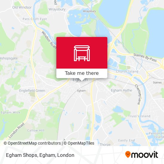 Egham Shops, Egham map