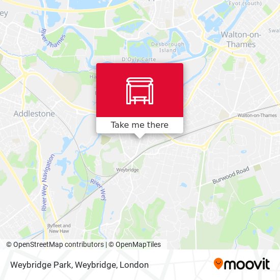 Weybridge Park, Weybridge map