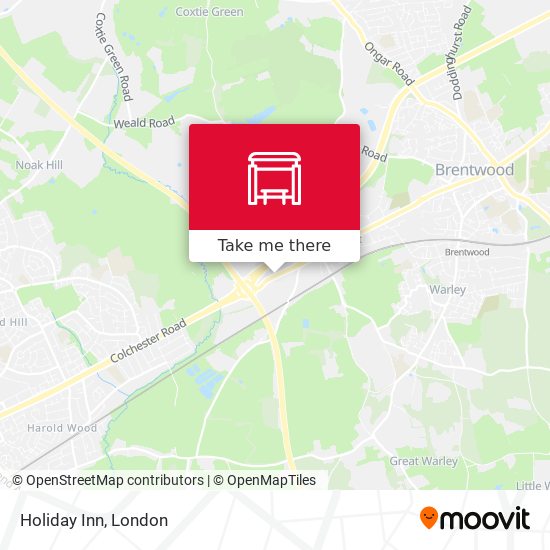 Holiday Inn map