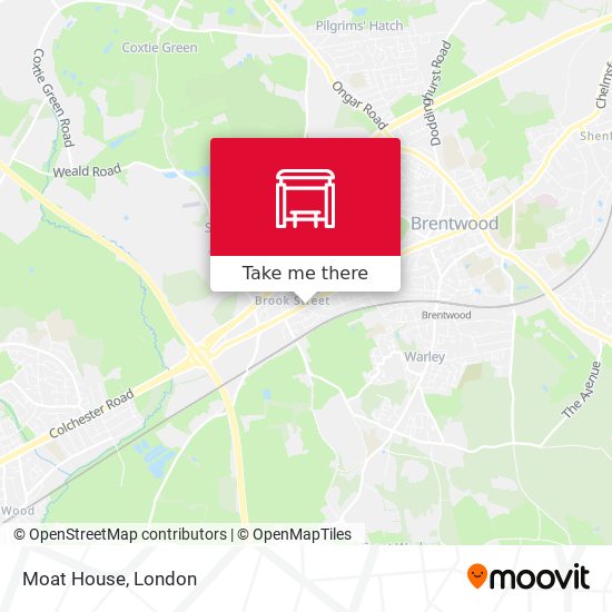 Moat House map