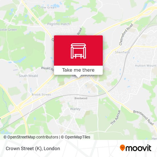 Crown Street (K) map
