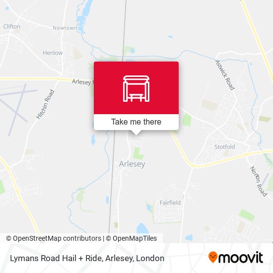 Lymans Road Hail + Ride, Arlesey map