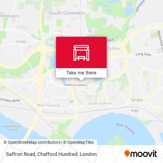 Saffron Road, Chafford Hundred map