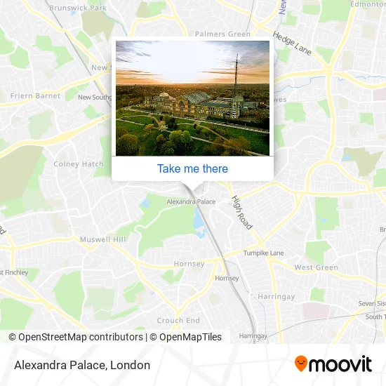 Alexandra Palace map