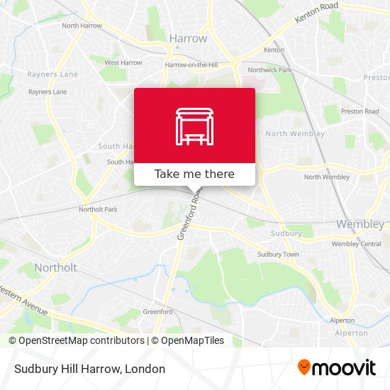 Sudbury Hill Harrow map