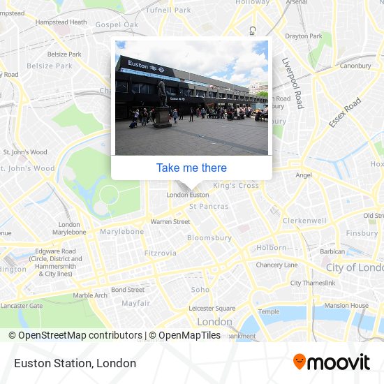 Euston Station map