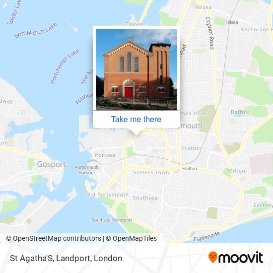 St Agatha'S, Landport map