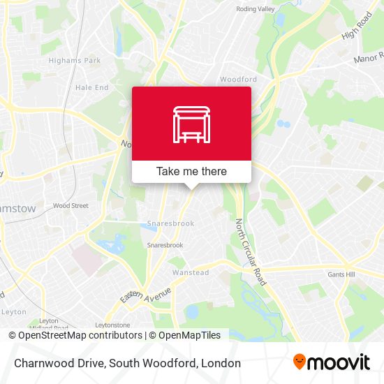 Charnwood Drive, South Woodford map