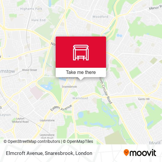 Elmcroft Avenue, Snaresbrook map
