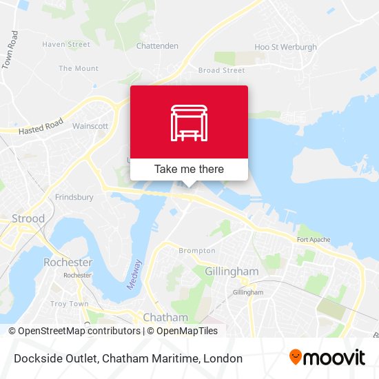 Dockside Outlet, Chatham Maritime map