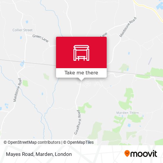 Mayes Road, Marden map