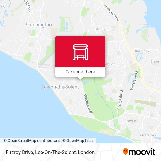 Fitzroy Drive, Lee-On-The-Solent map