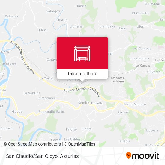 San Claudio/San Cloyo map