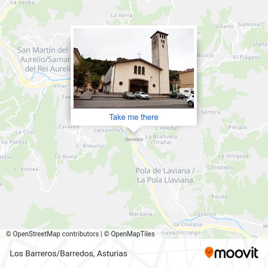 Los Barreros/Barredos map